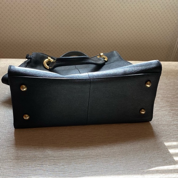 Zac Posen Eartha Double Handle Satchel Luxury Black Purse Full Size - Picture 2 of 16